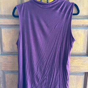 Halogen Maroon Muscle Tee Top